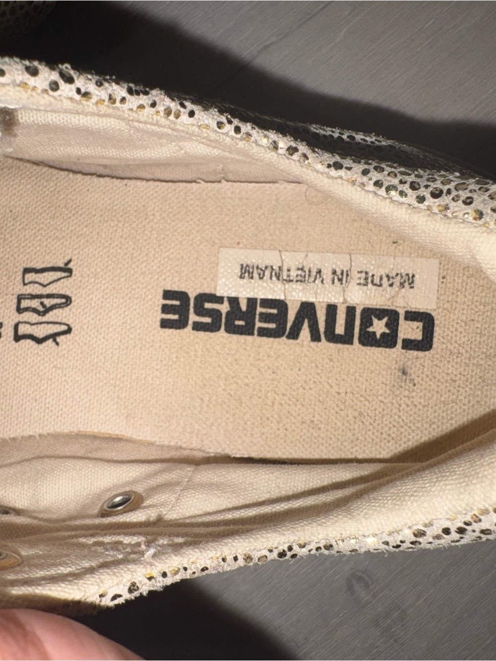 Converse 5.5 cream and gold - Picture 8 of 8